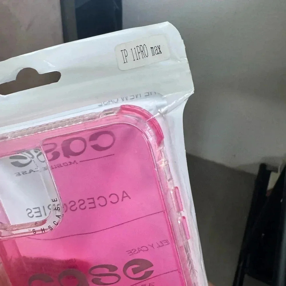 iPhone 11 Pro Max Pink Clear Protective Case - Picture 3 of 8